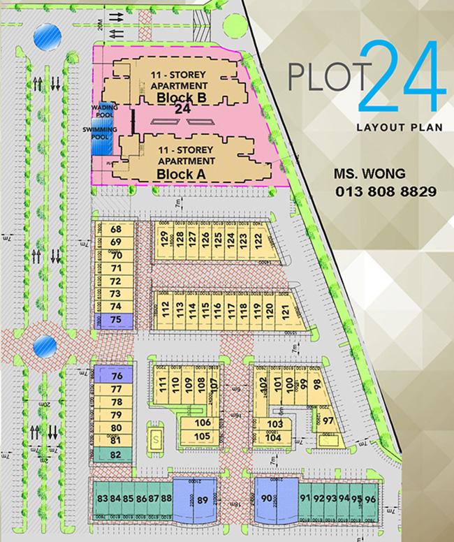 Gala City 3 - 6 Storey Commercial Shop House Stampin Kuching Sarawak - Mater Plan